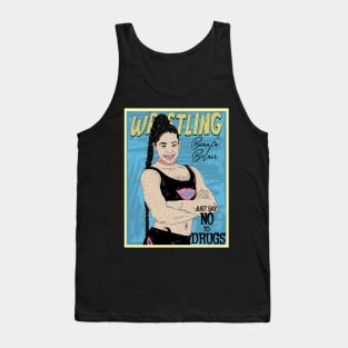 Artwork Bianca Belair Wrestling // Just Say No To Drugs Tank Top